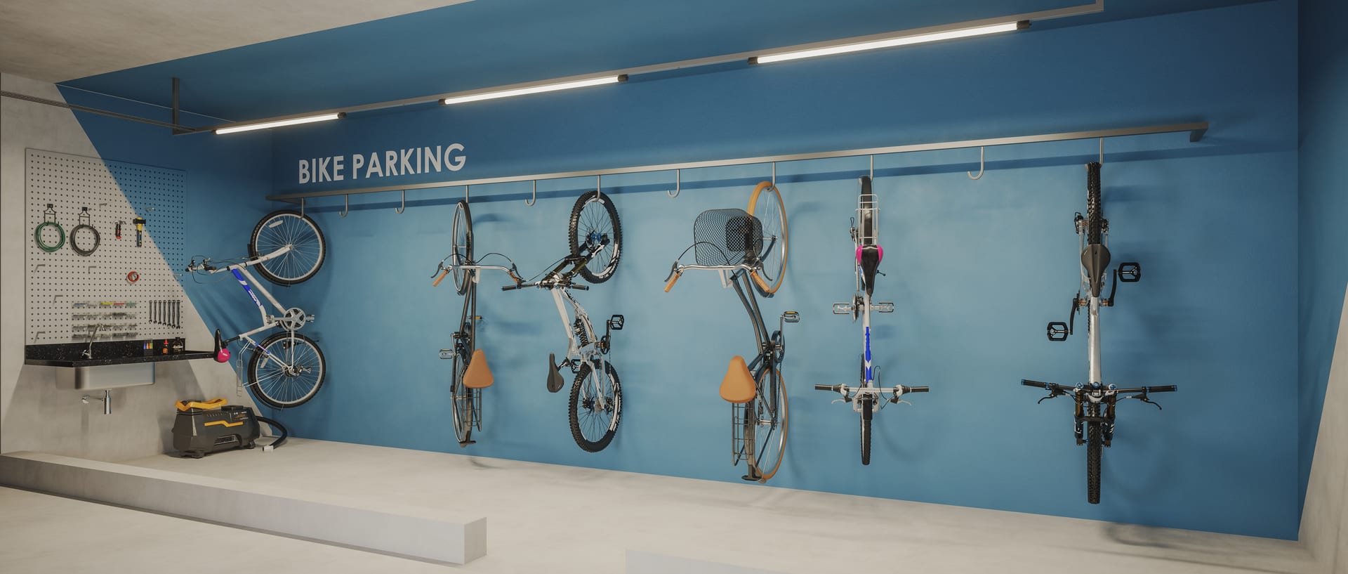 Bicicletário do Una Areião